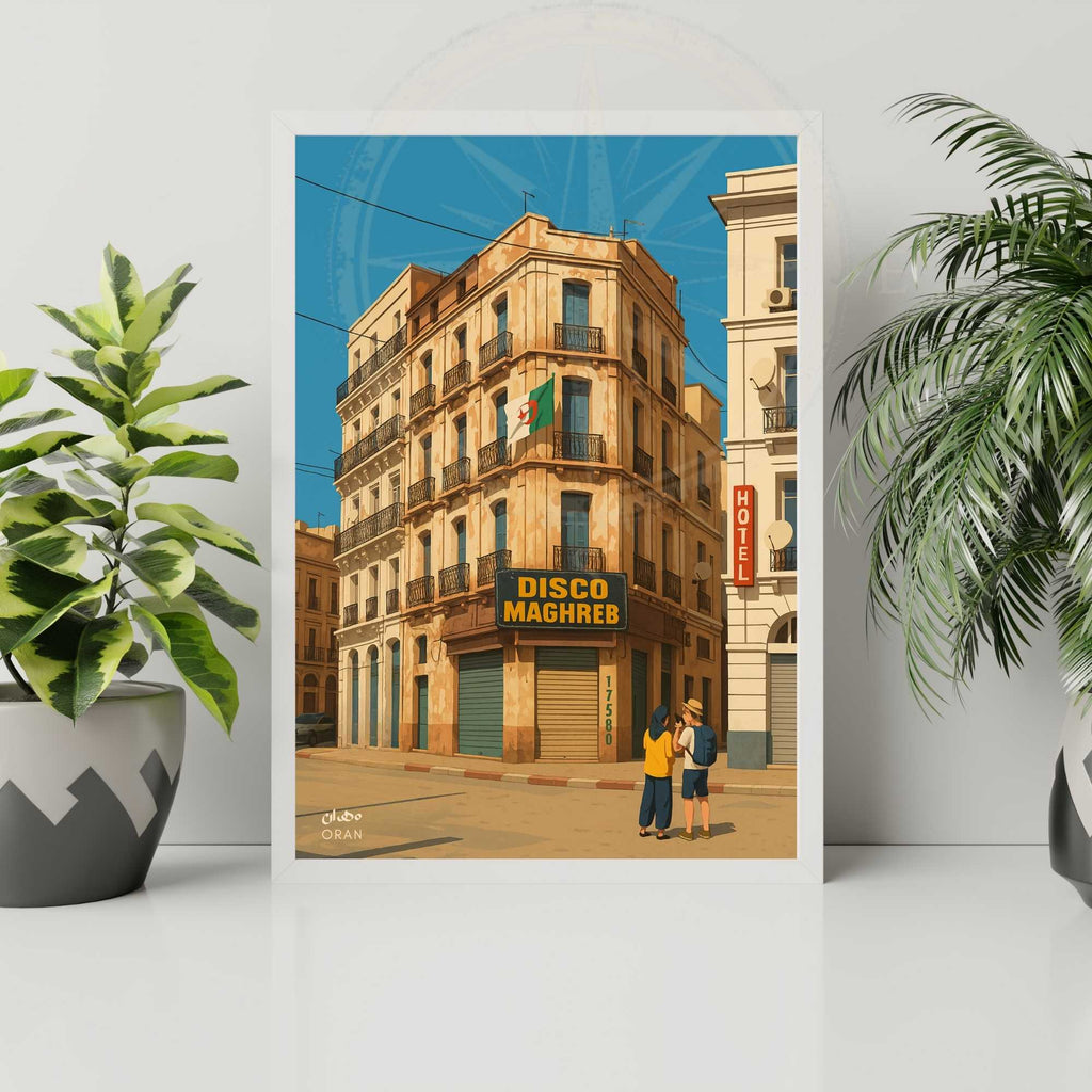 Affiche Oran | impression de voyage Oran - Disco Maghreb, Algérie-4