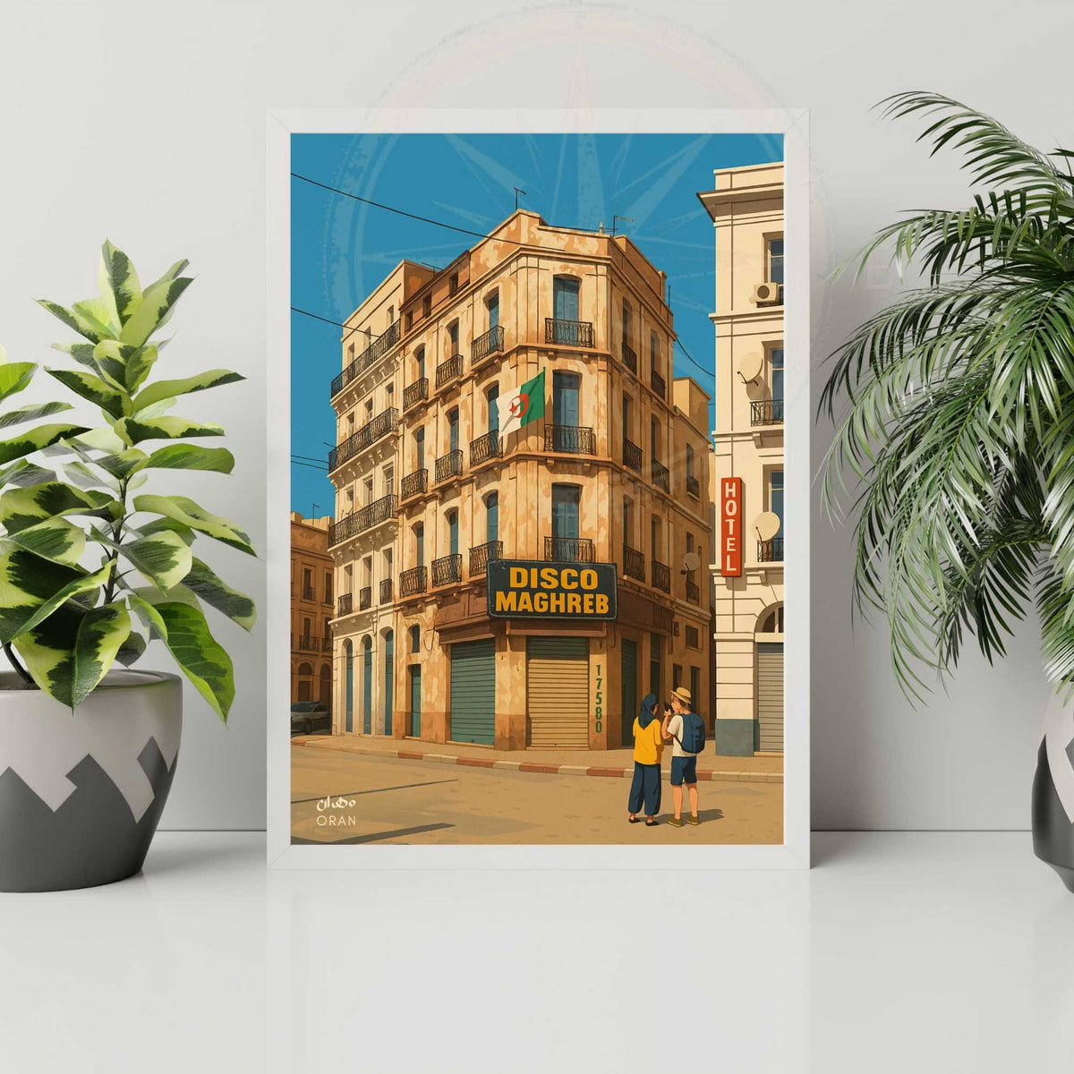 Affiche Oran | impression de voyage Oran - Disco Maghreb, Algérie-4