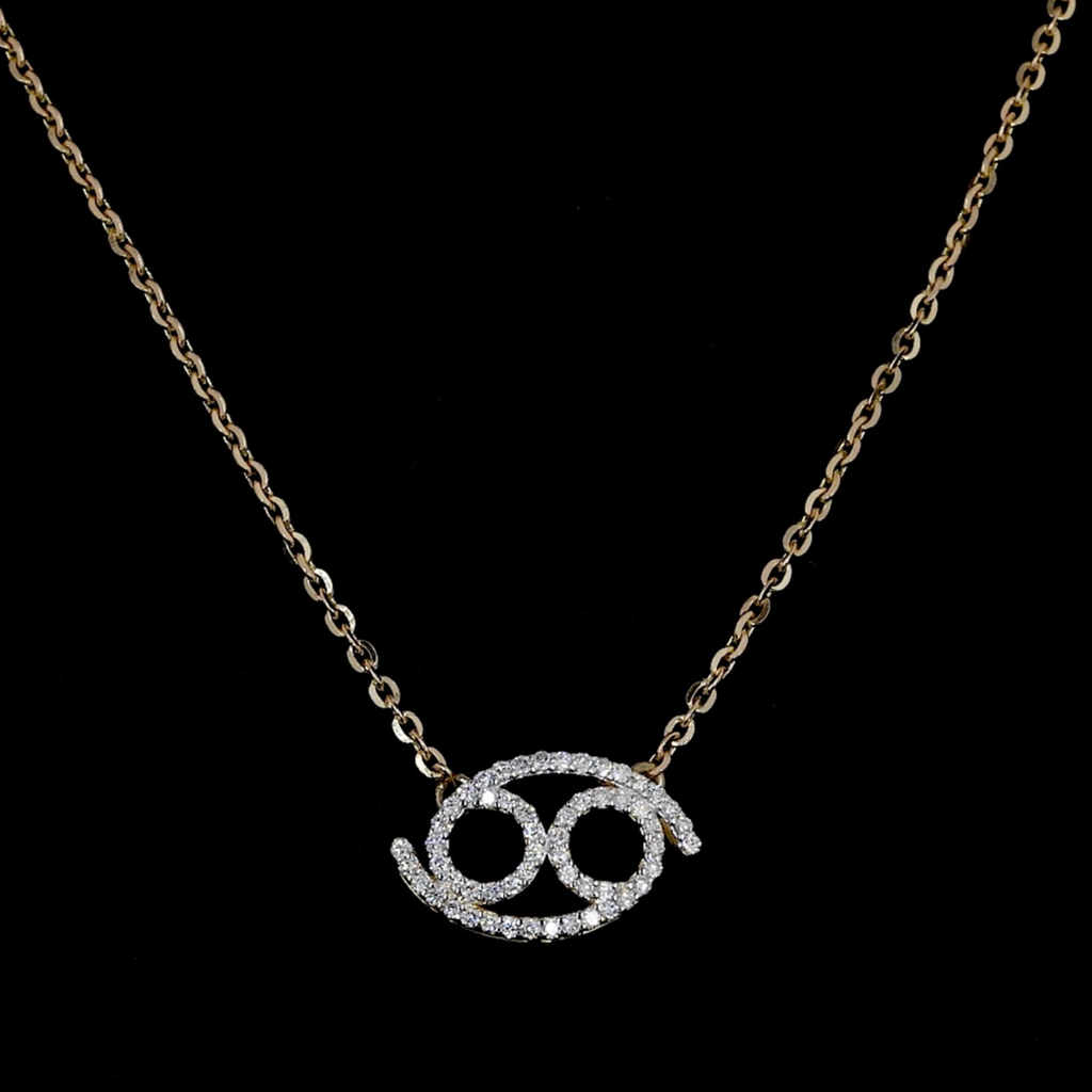 Cancer Zodiac Necklace-0