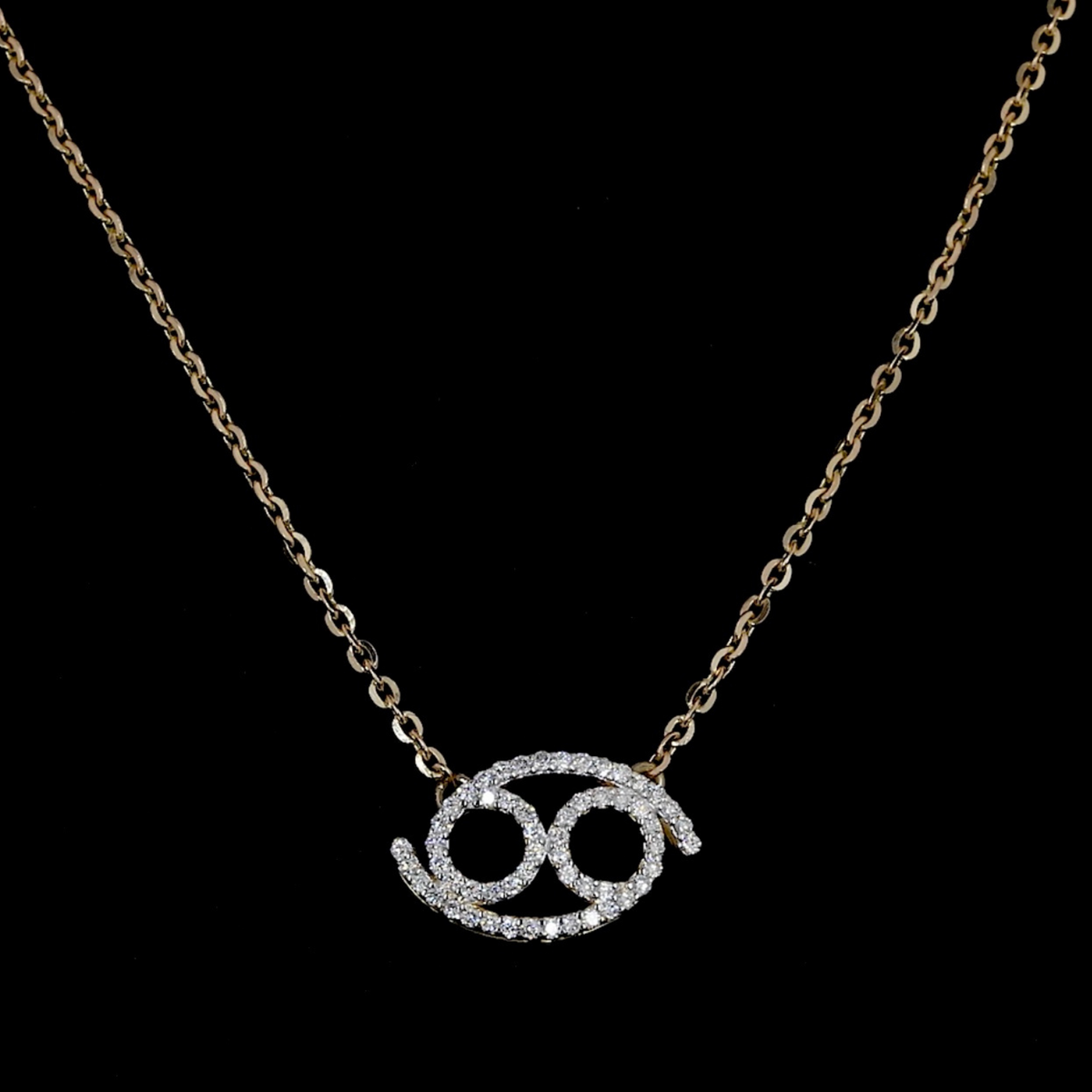 Cancer Zodiac Necklace-0