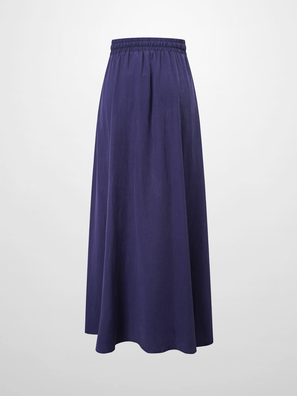 Drawstring Circle Skirt-Navy-2