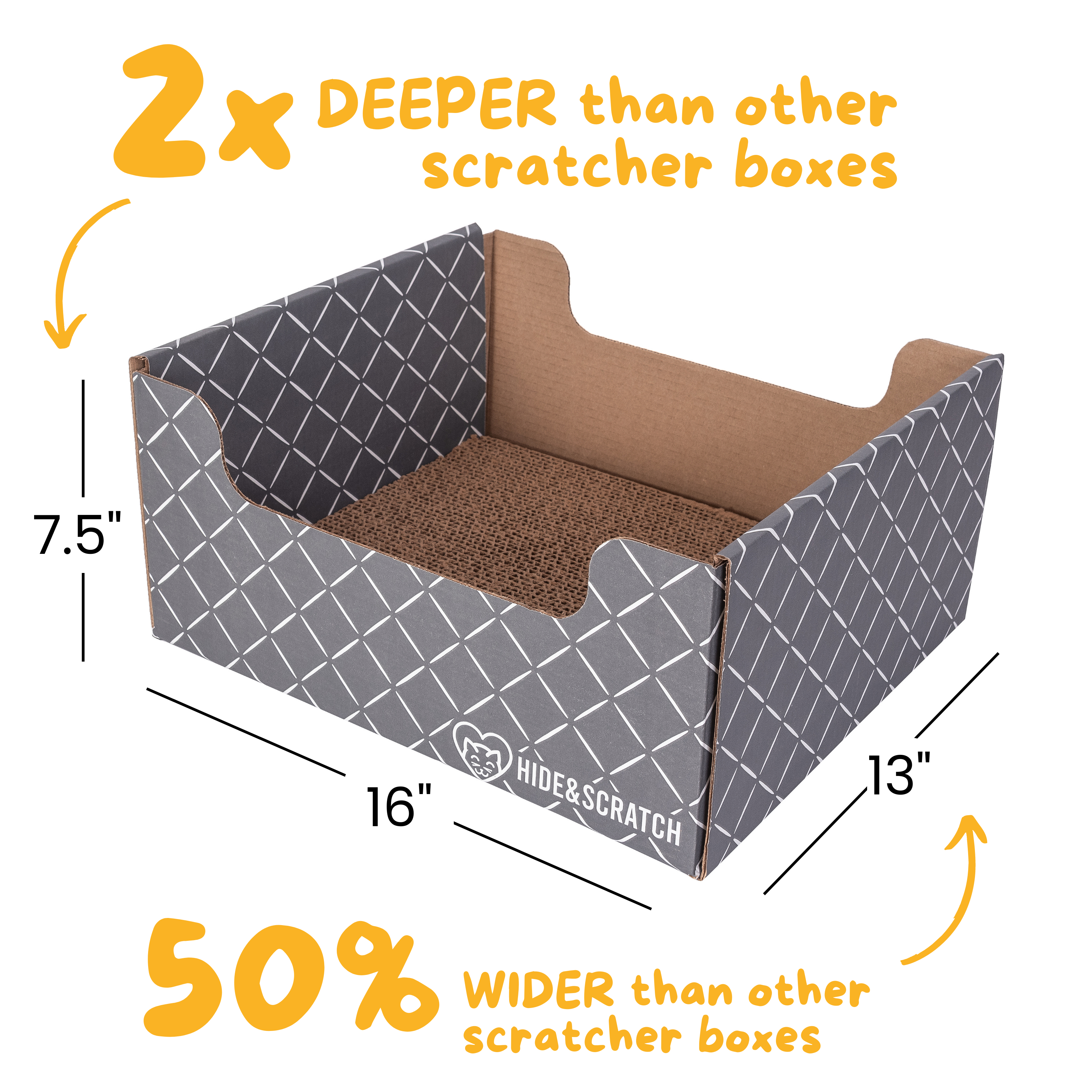 Fifteen pack of corrugated cardboard cat scratcher hideaway boxes for indoor feline play and lounging — view 4