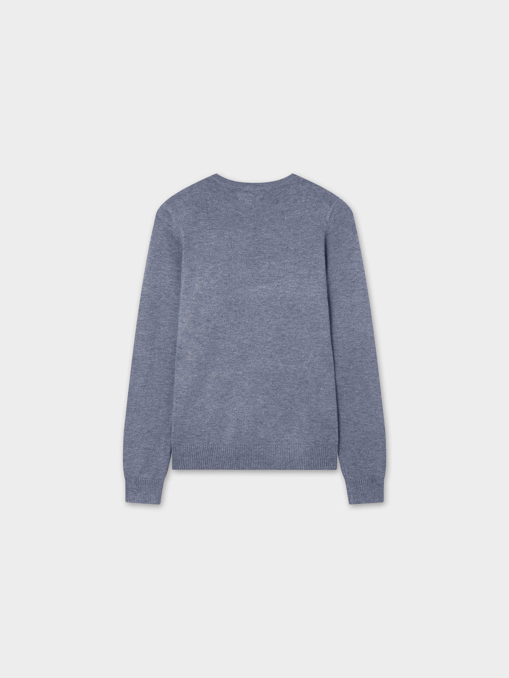 Basic Crew Sweater LS-Heathered Grey-1