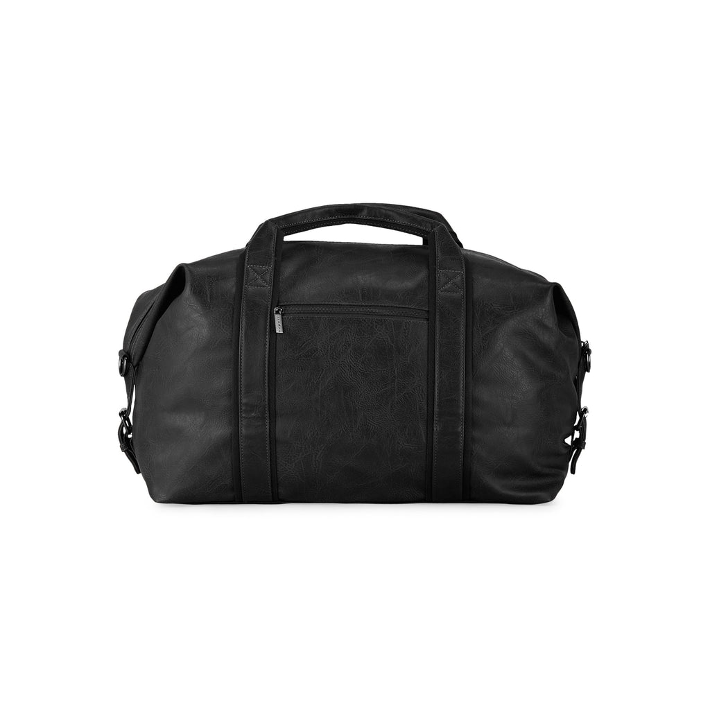 Valentino vegan leather duffle bag with canvas trim, premium travel weekender and luggage accessory — view 4