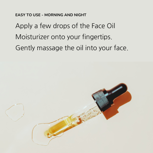 Amber glass 50mL bottle of pure organic face oil moisturiser for natural skincare — view 5