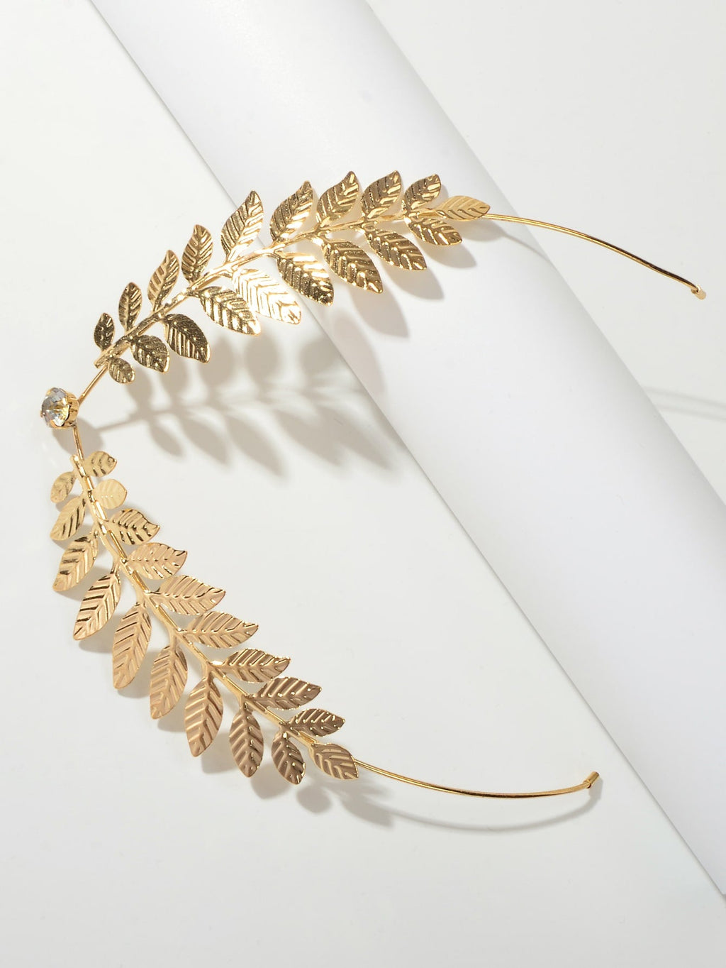 Oversized chic gold leaf hair barrette accessory for stylish everyday wear and elegant updos — view 3