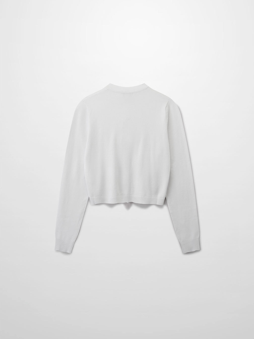 5 Bow Crop Cardigan-White-1