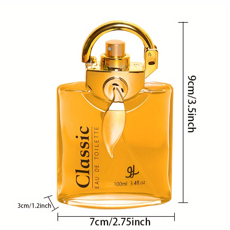 Elegant Dubai women's perfume in a luxurious 100ml yellow glass bottle with floral fragrance — view 2