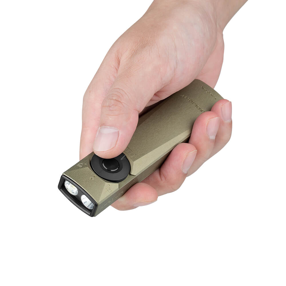 Arkfeld Ultra 3-in-1 EDC flashlight in matte O-aluminum with side button and compact design — view 5