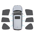 Six piece black magnetic car window shade set for Mazda CX5 interior sun protection