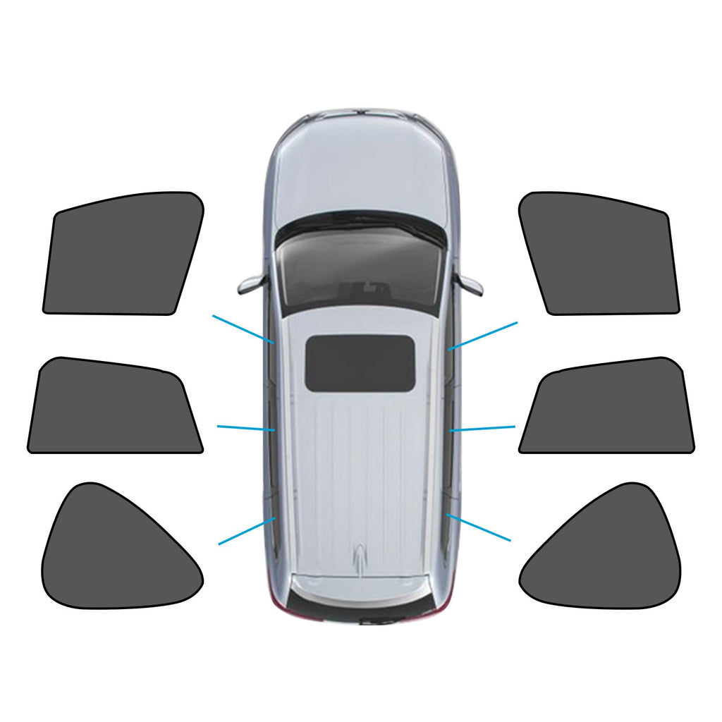 Magnetic black mesh car window shades installed on a Mazda CX-5 offering UV protection — view 4