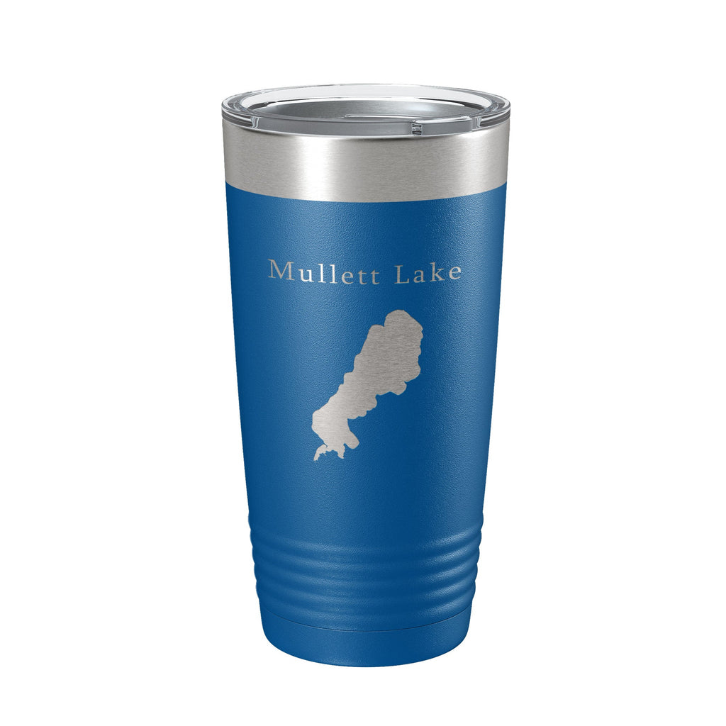 Mullett Lake Map Tumbler Travel Mug Insulated Laser Engraved Coffee Cup Michigan 20 oz-6