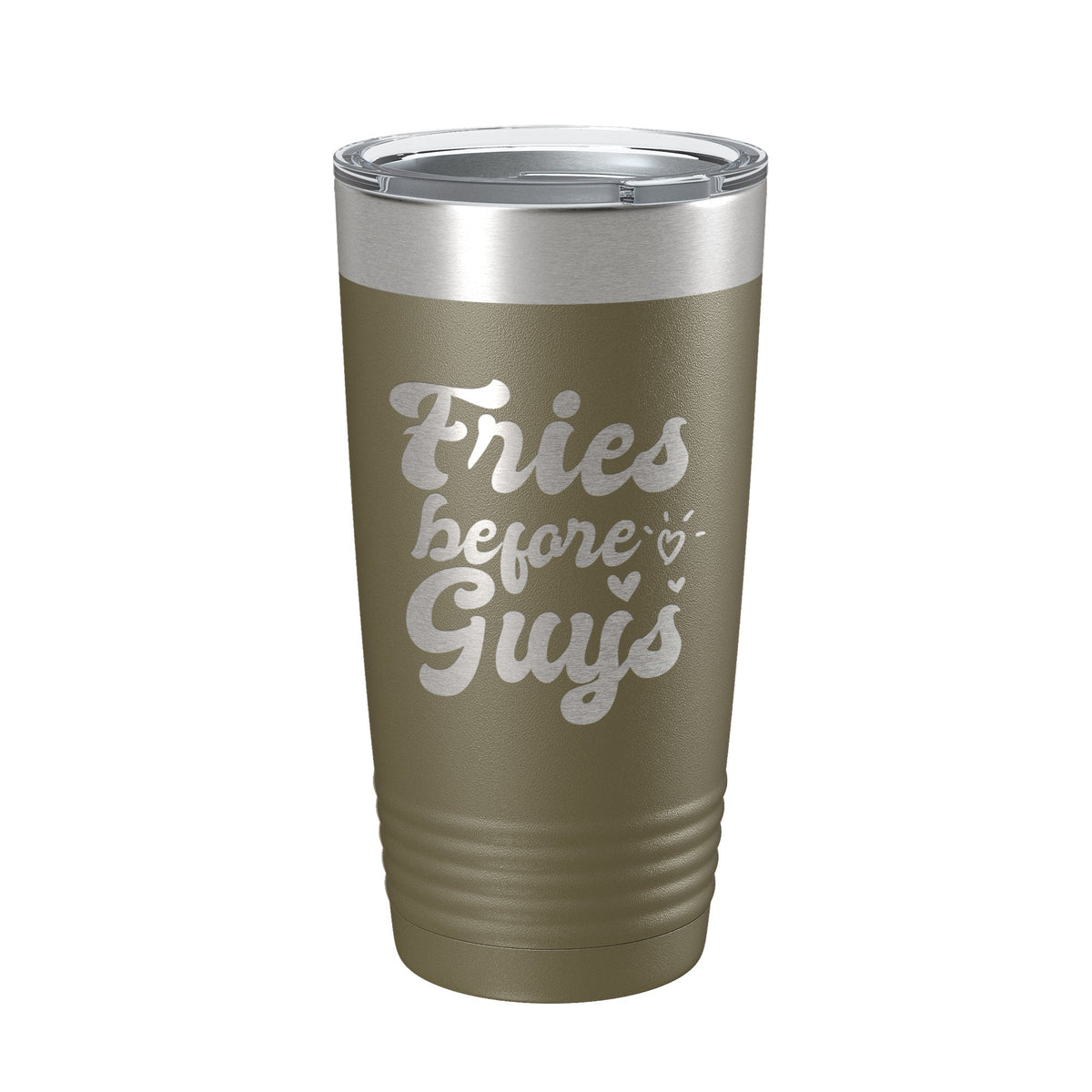 Fries Before Guys Tumbler Funny Galentine's Day Travel Mug Valentine's Single Insulated Laser Engraved Coffee Cup Retro 20 oz-21