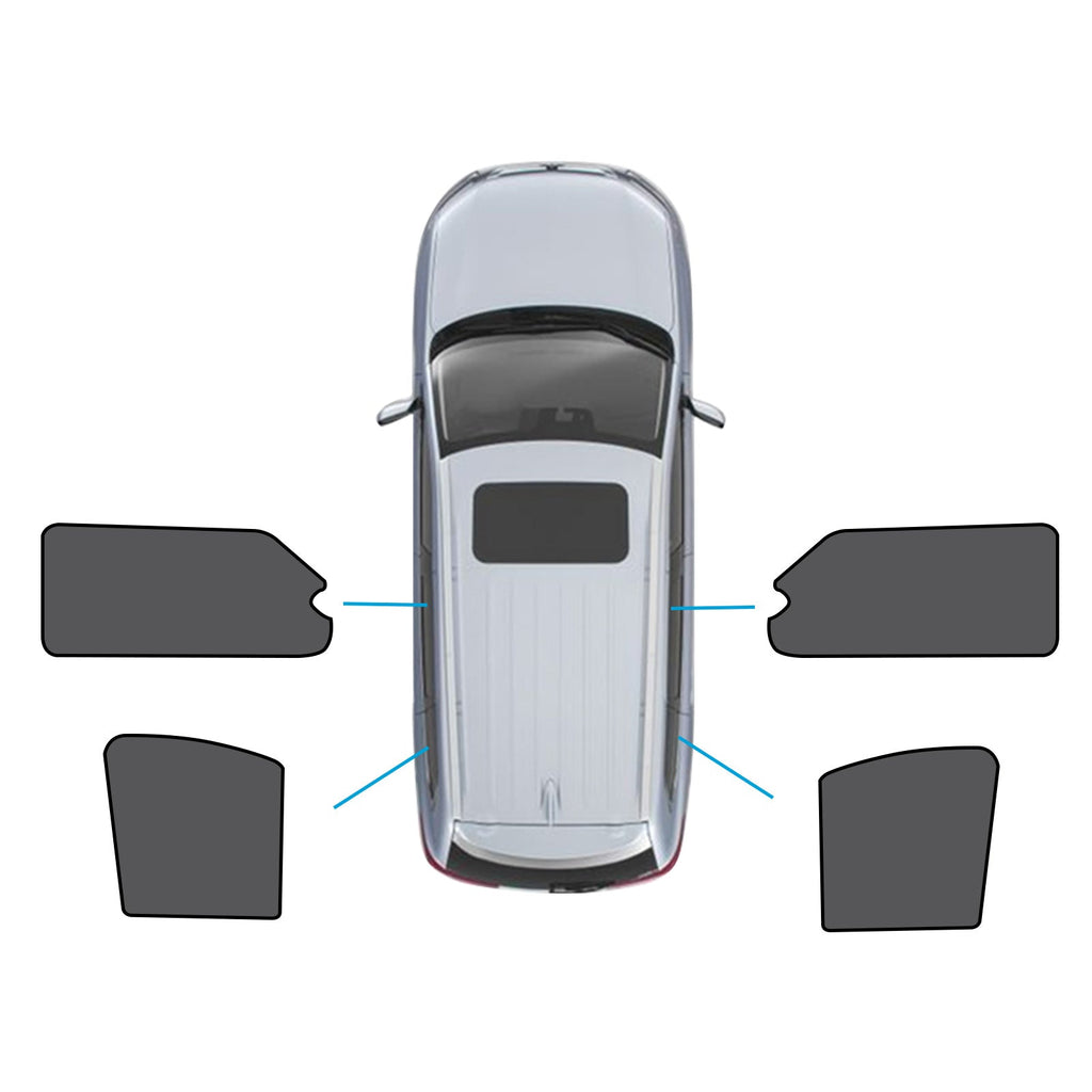 Black magnetic car window shade installed on an LDV G10 vehicle window for UV protection — view 4