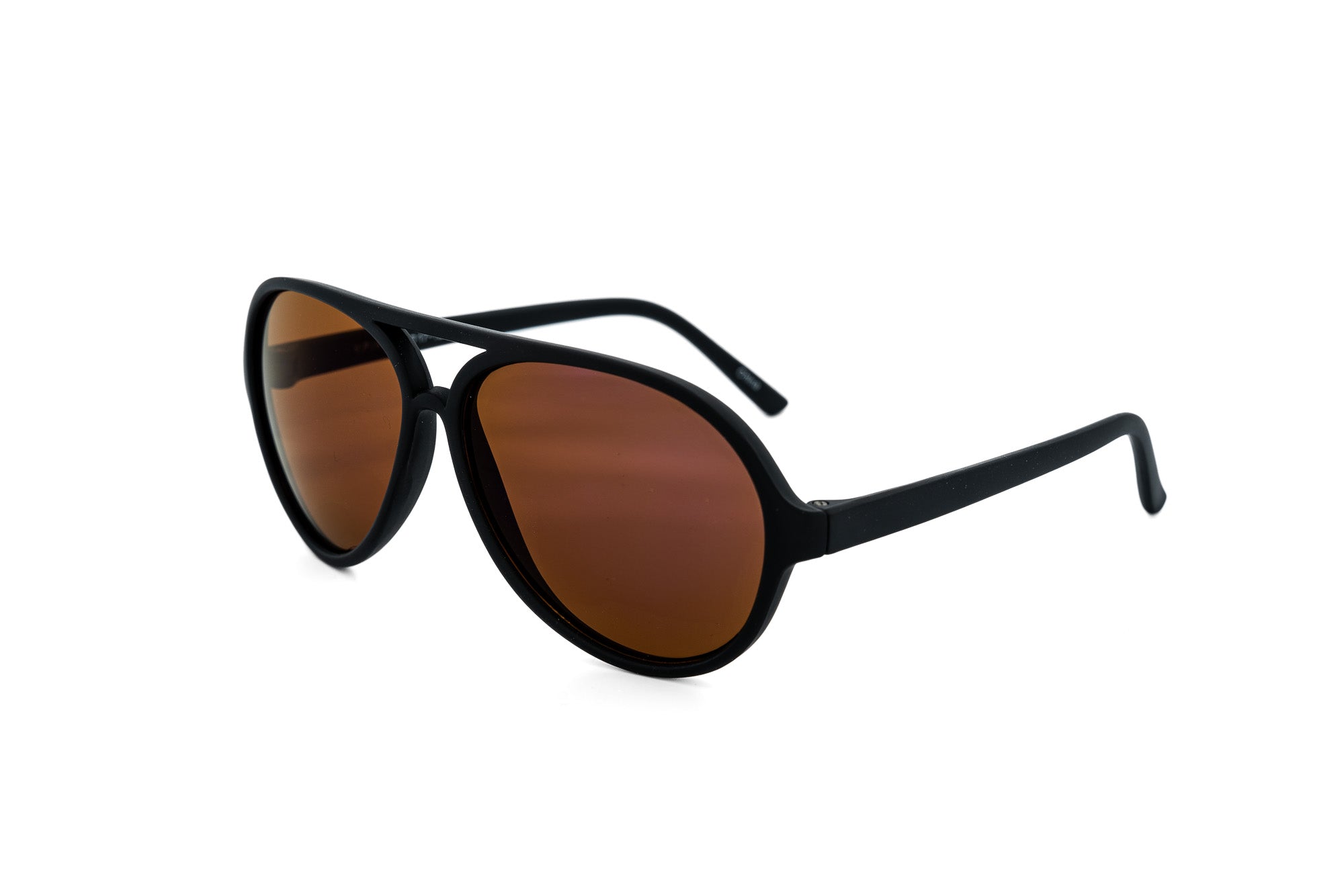 Neon green kids aviator sunglasses with dark smoke lenses and matte finish polycarbonate frame — view 4
