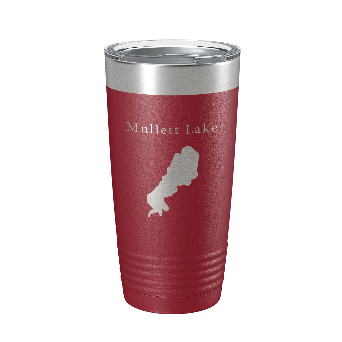 Mullett Lake Map Tumbler Travel Mug Insulated Laser Engraved Coffee Cup Michigan 20 oz-18