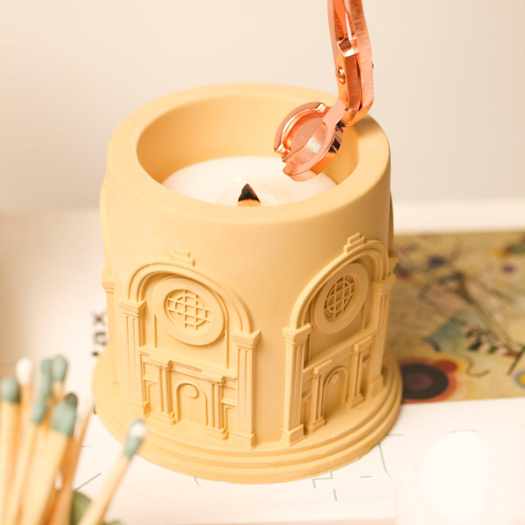 Architectural style silicone candle jar mold for concrete, plaster, and resin crafting projects. — view 4