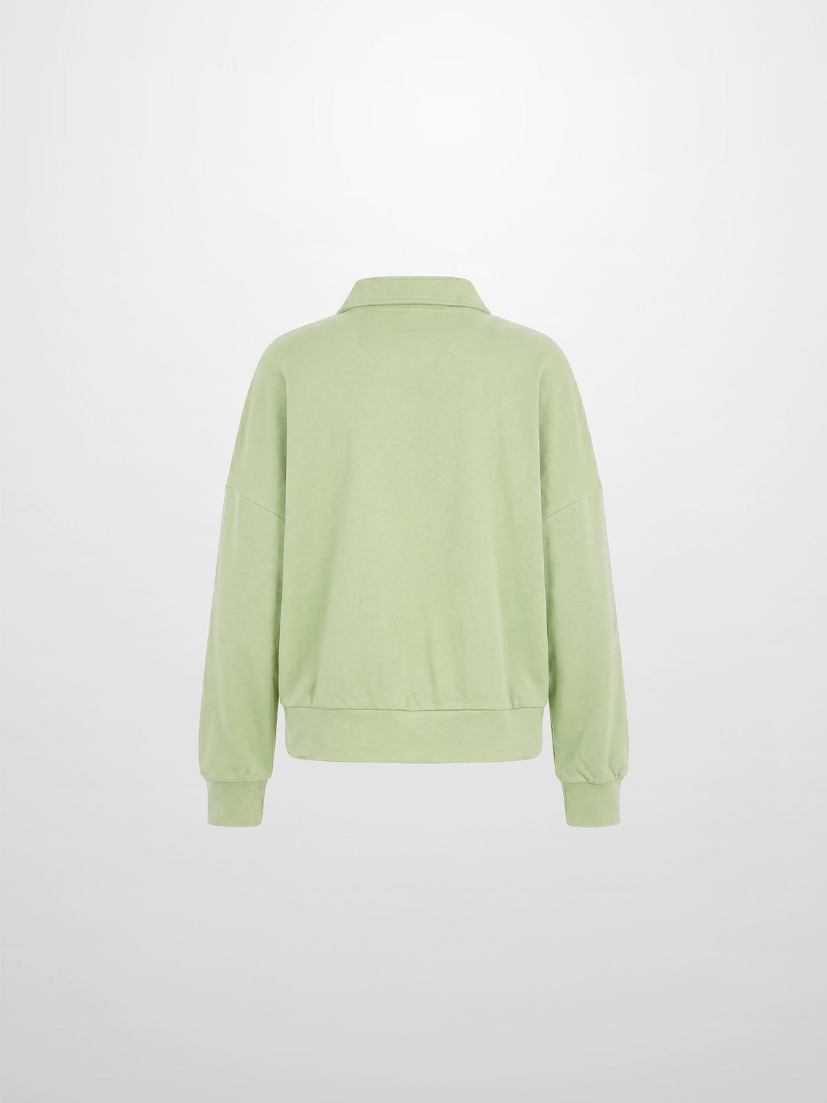 Collared Bomber Tee-Sage-2
