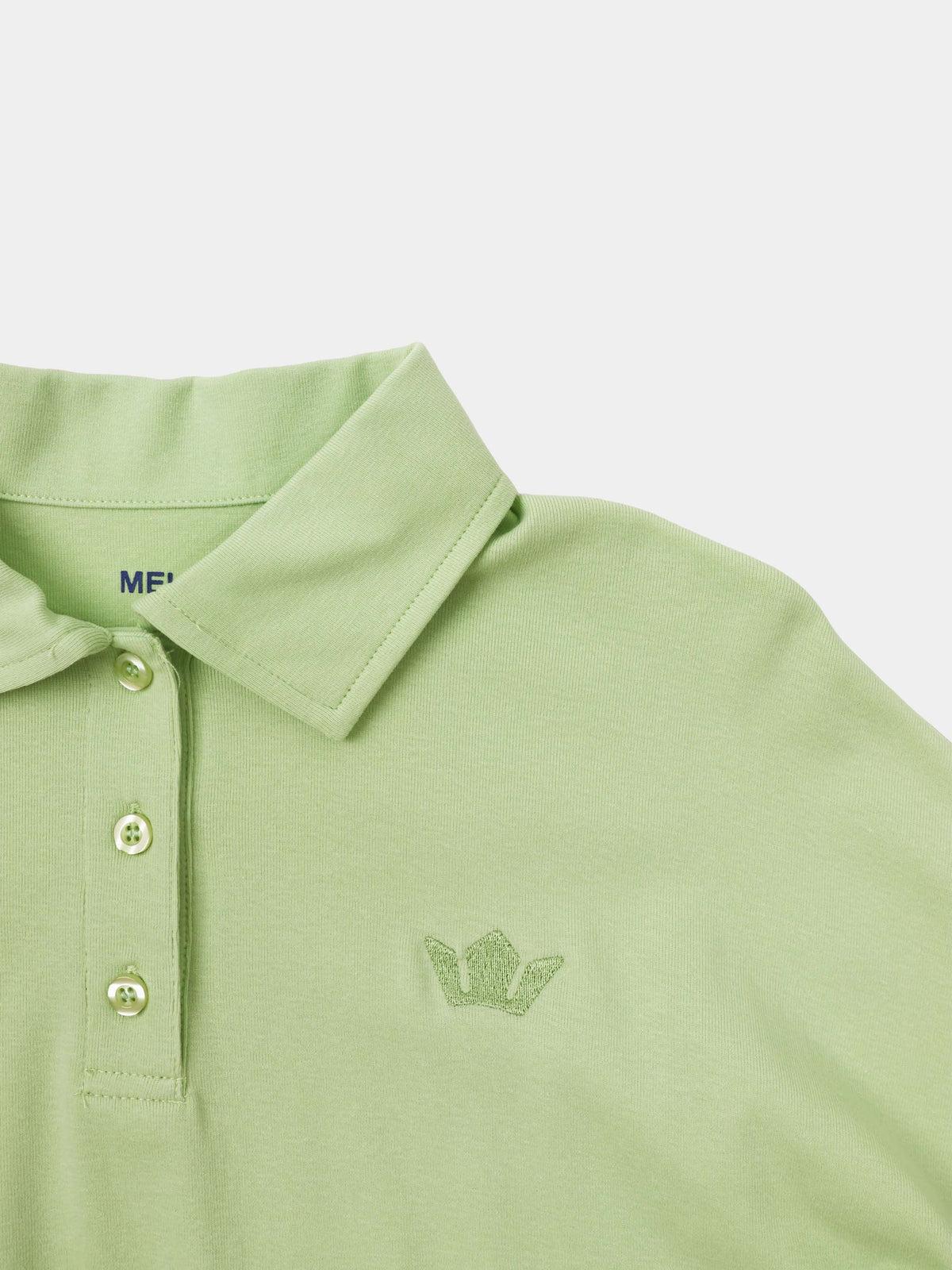 Collared Bomber Tee-Sage-4