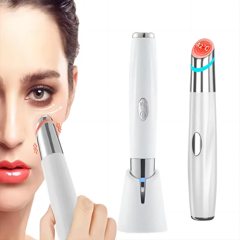 5-in-1 LED facial beauty wand with base stand and USB charging cable for skin rejuvenation — view 2