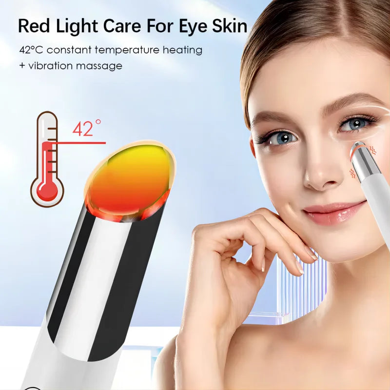 5-in-1 LED facial beauty wand with base stand and USB charging cable for skin rejuvenation — view 5