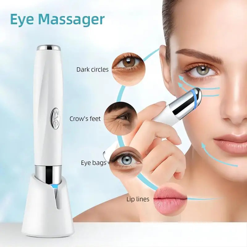 5-in-1 LED facial beauty wand with base stand and USB charging cable for skin rejuvenation — view 3
