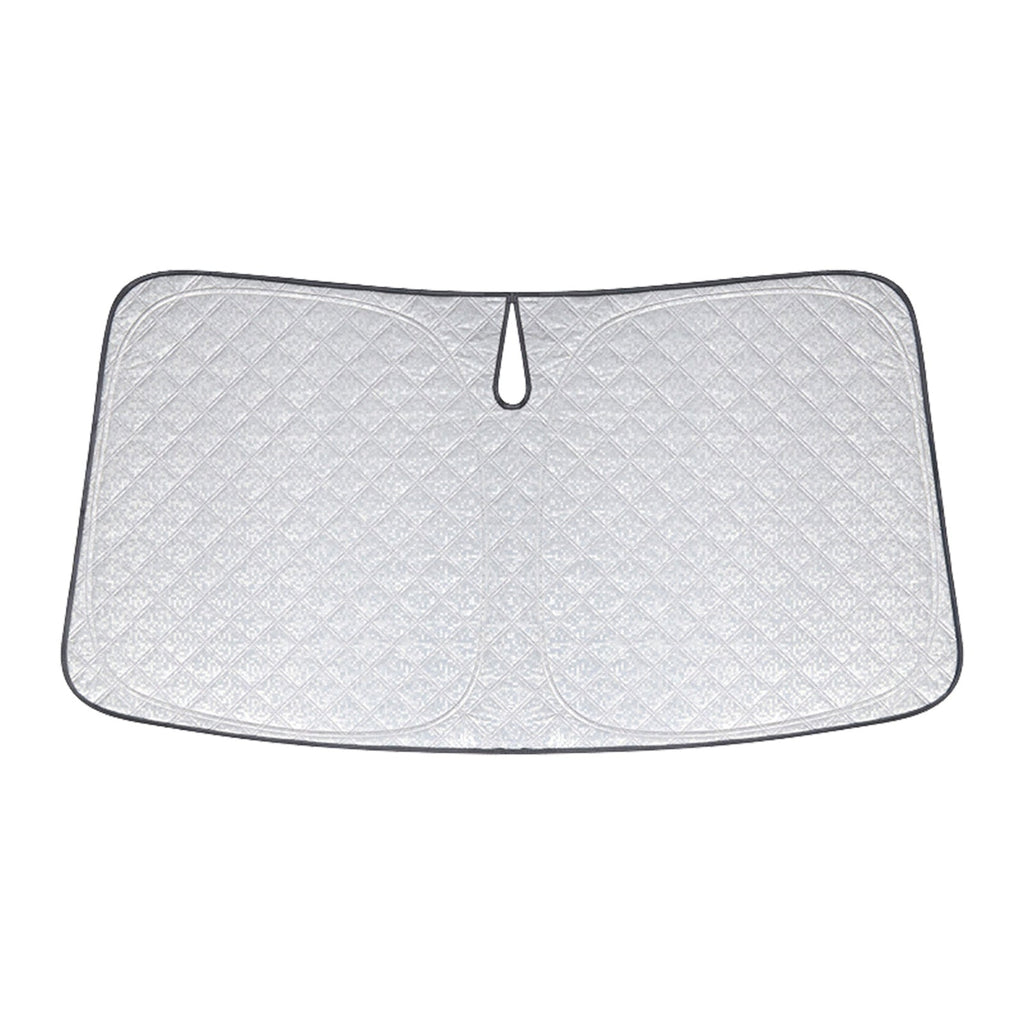6-layer reflective windshield sunshade for cars protecting interior from UV rays and sun damage