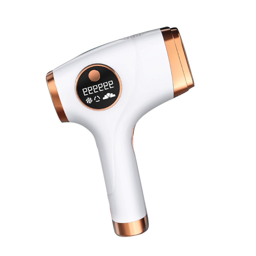 White IPL hair removal machine with LED display for gentle at-home body grooming — view 2