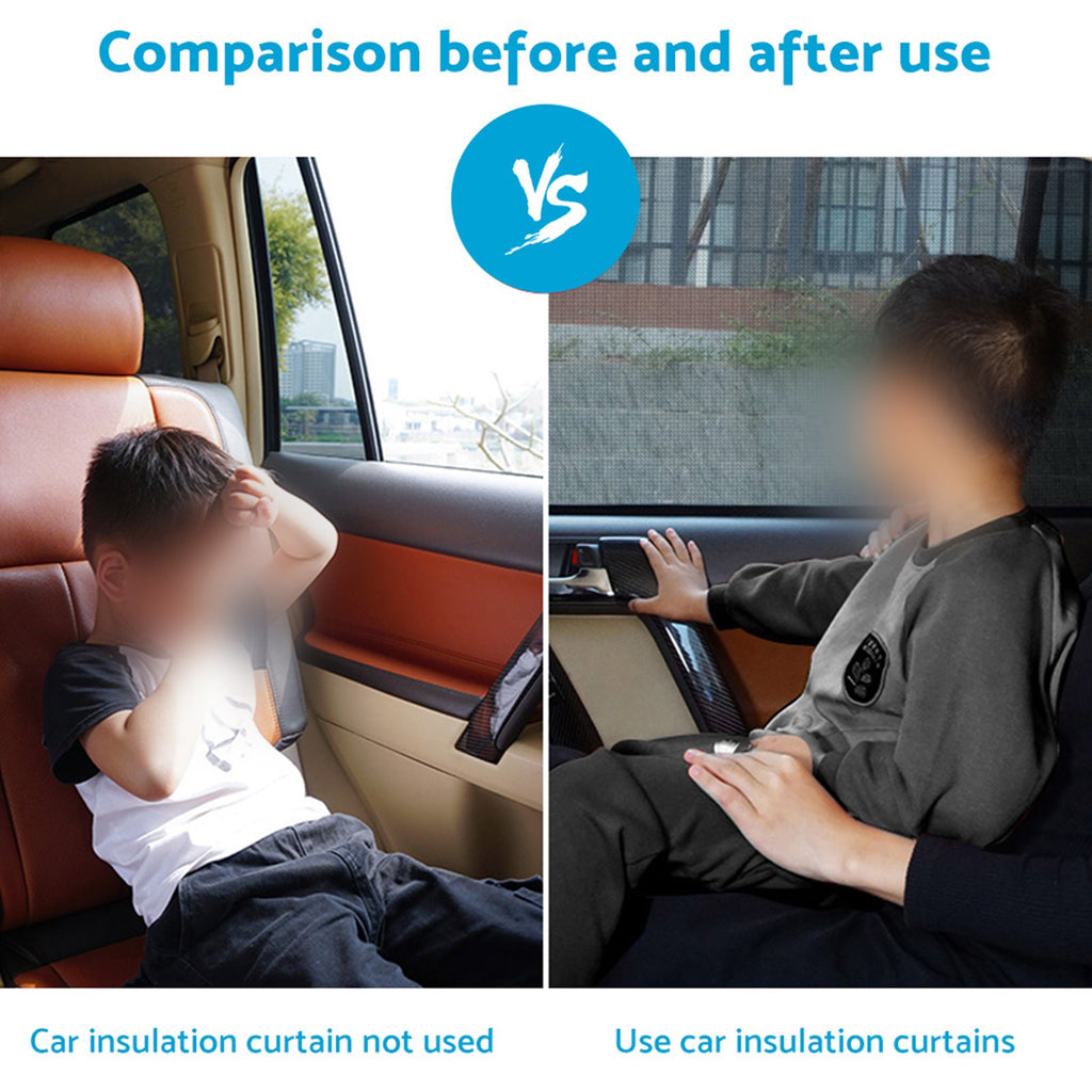 Six piece black magnetic car window shades for LDV G10 front rear and triangular windows — view 5