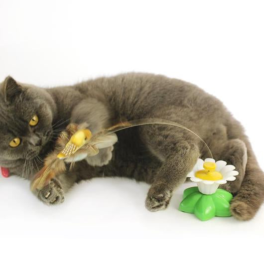 Interactive bird toy for cats featuring lifelike fluttering wings and a durable attachment — view 2