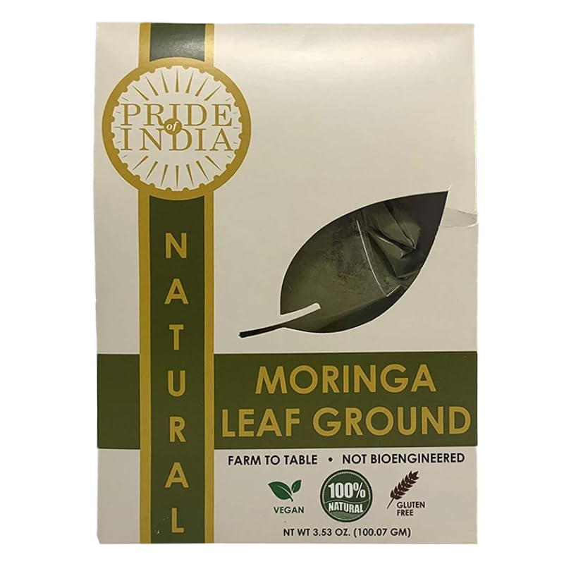 Premium Grade Pure & Raw Sun-dried Moringa Leaf Ground, (3.53oz - 100gm)-0