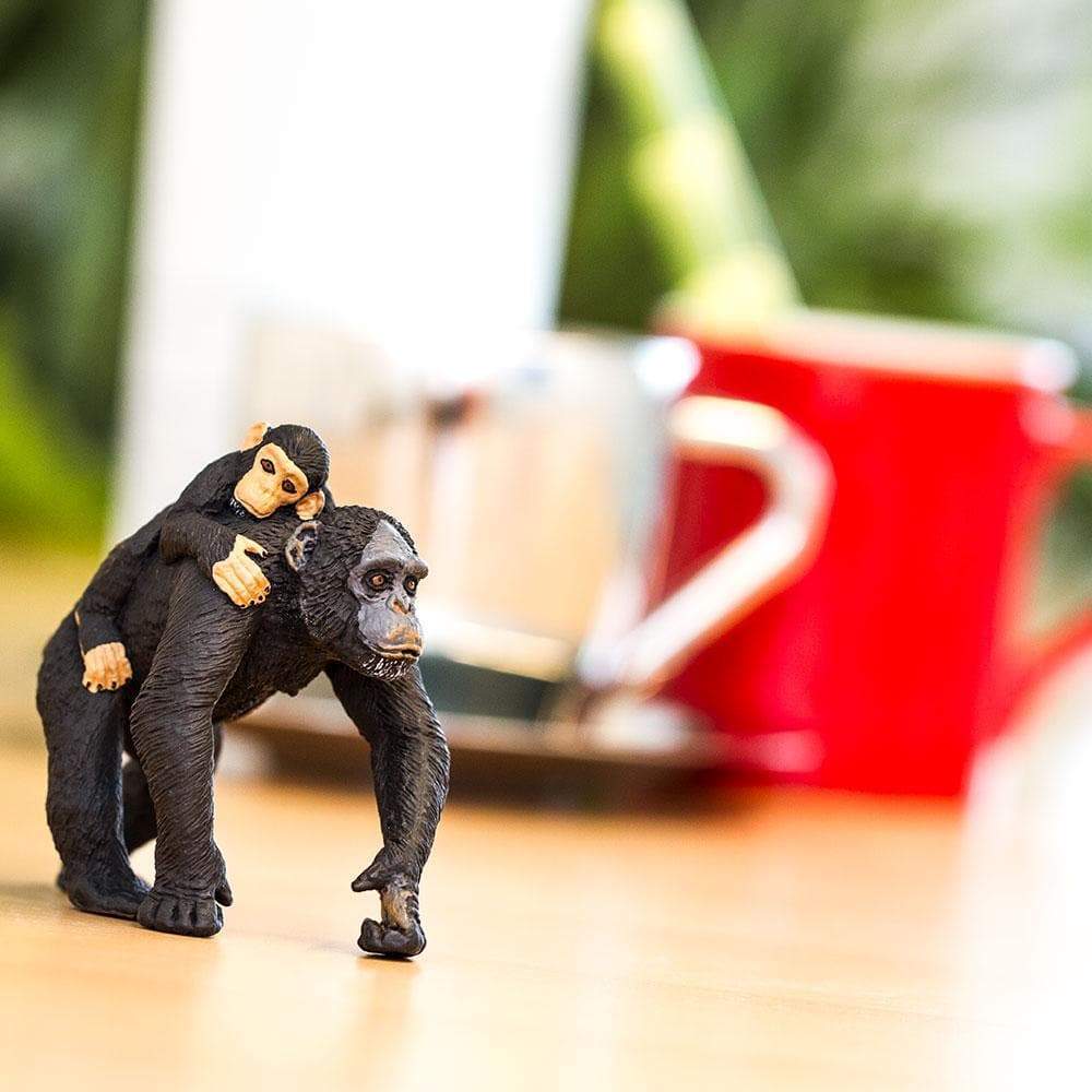 Chimpanzee with Baby Figurine-4