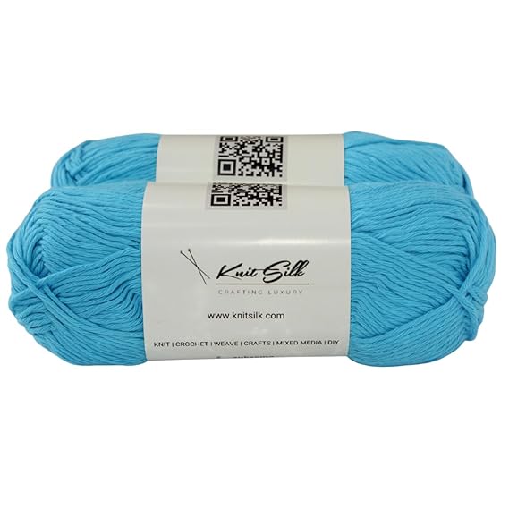 Soft cotton knitting yarn skeins in vibrant colors for crochet and DIY crafting projects — view 3