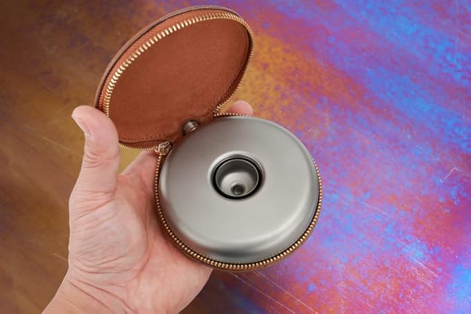 KEITH Titanium Hip Flask with Leather Cover & Funnel - Ti9303-4
