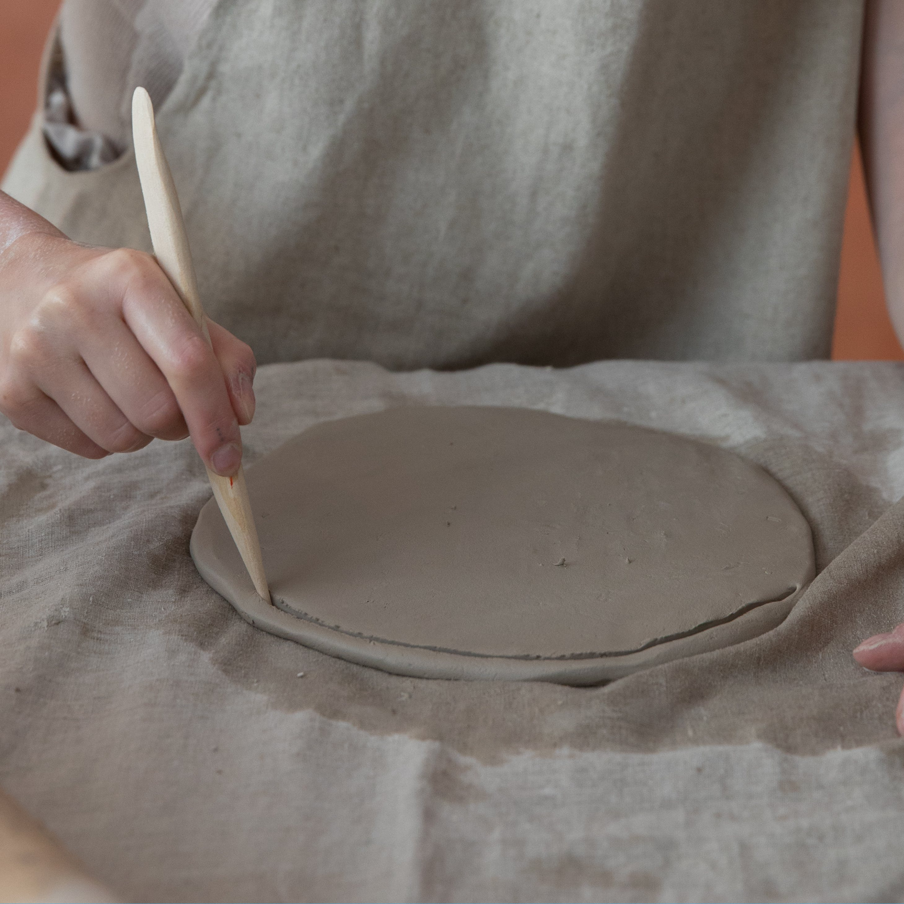 Complete DIY clay craft kit with air dry clay wooden modelling tools and instruction booklet — view 4