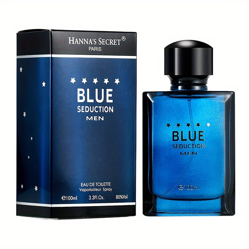 Men's woody eau de parfum in a sleek 100ml liquid glass bottle for daily wear