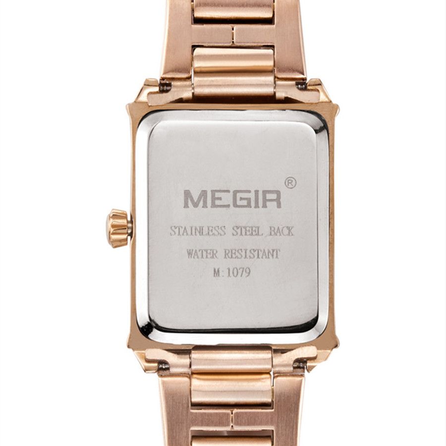 Elegant women's quartz wristwatch with polished steel band, zinc alloy case, and classic analog dial — view 12