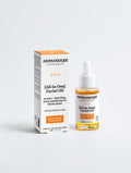 Aromanesque all-in-one facial oil in a minimalist white bottle for hydrating dry and mature skin