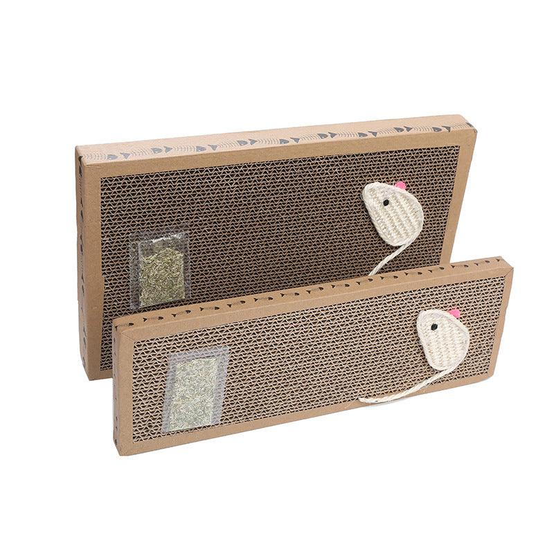 Corrugated Pet Paradise cat scratcher board with sleek design for healthy feline claw maintenance