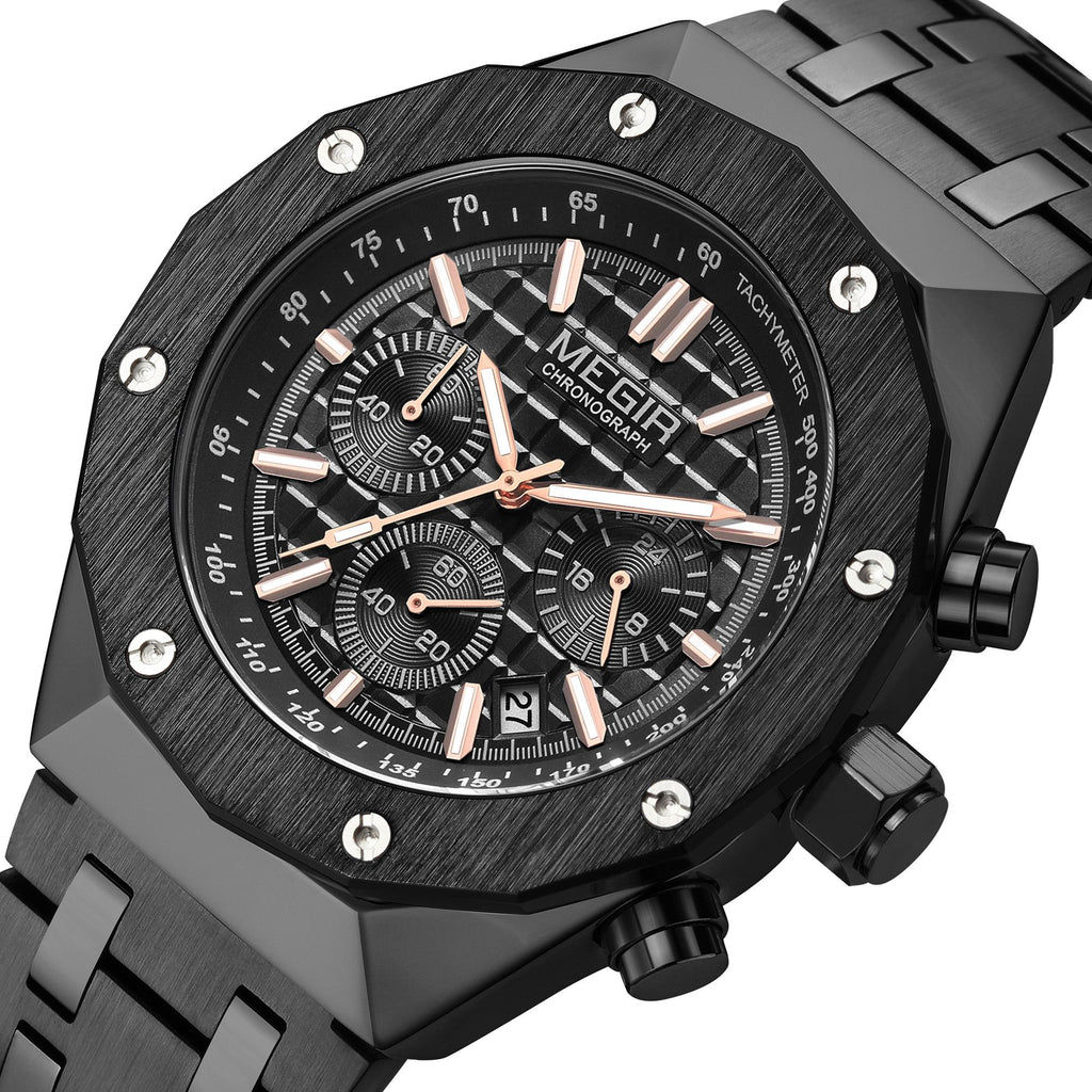 MEGIR Relogio Masculino Luxury Business Men Watches Fashion Military Watch Date Luminous Casual Quartz Wristwatch Man Clock 2213-10