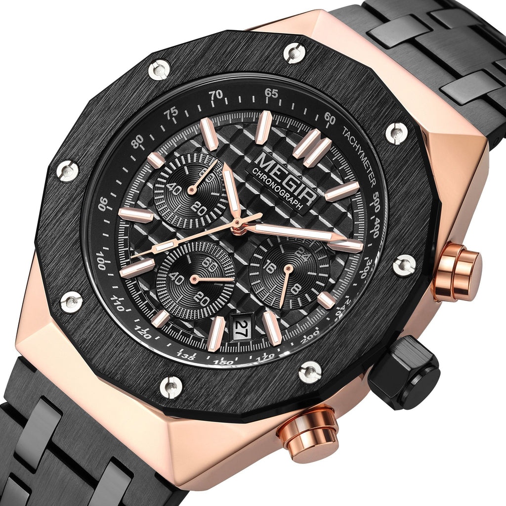 MEGIR Relogio Masculino Luxury Business Men Watches Fashion Military Watch Date Luminous Casual Quartz Wristwatch Man Clock 2213-11
