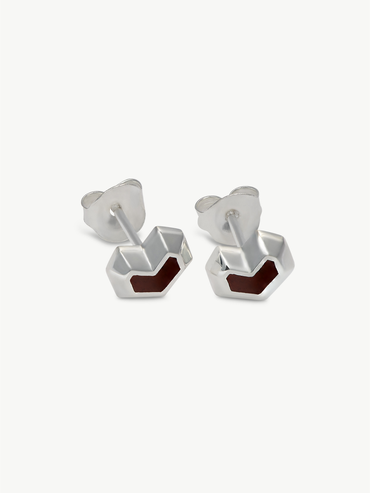 Sterling Silver Tiger Eye stud earrings - Daryl | No More Nobody-0