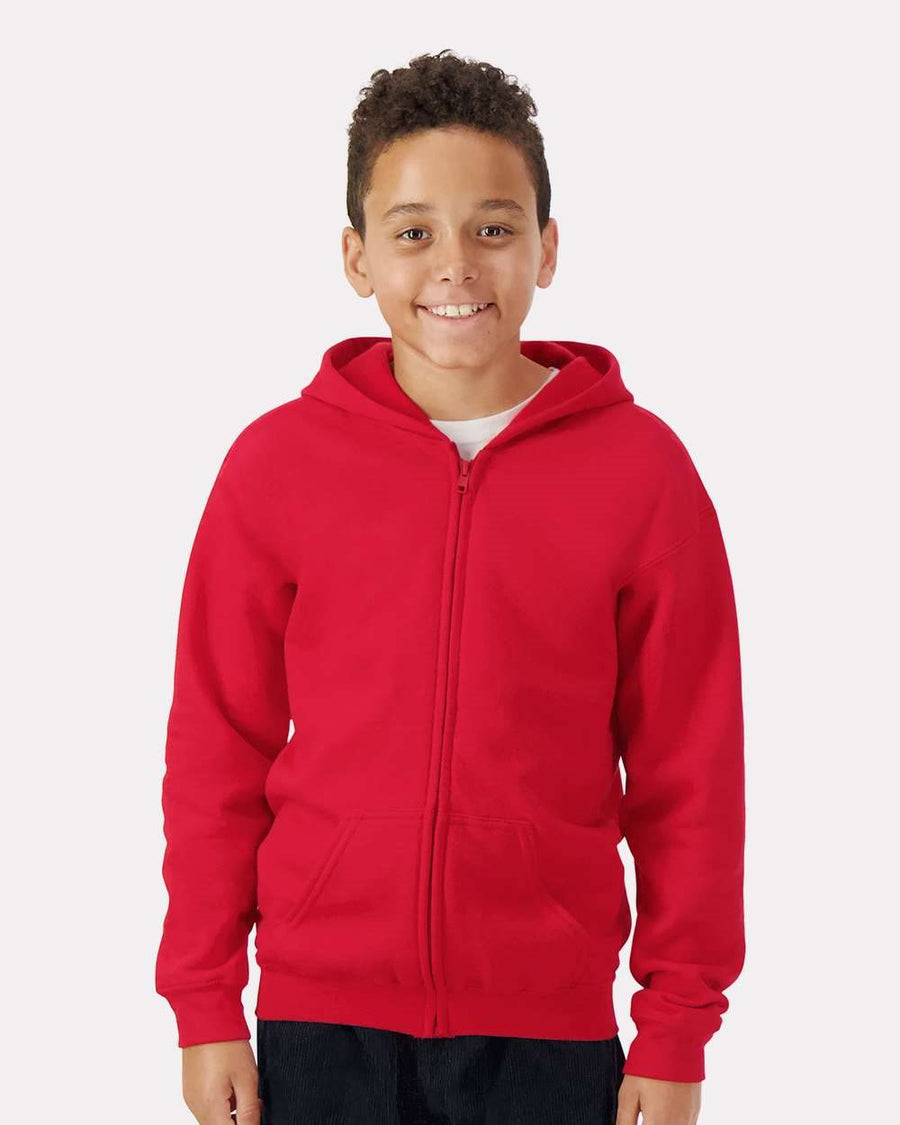 Gildan 18600B Youth Heavy Blend™ Full-Zip Hooded Sweatshirt