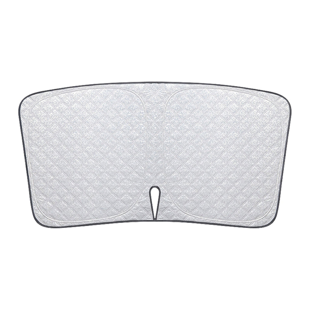 6-layer reflective windshield sunshade for cars protecting interior from UV rays and sun damage — view 2