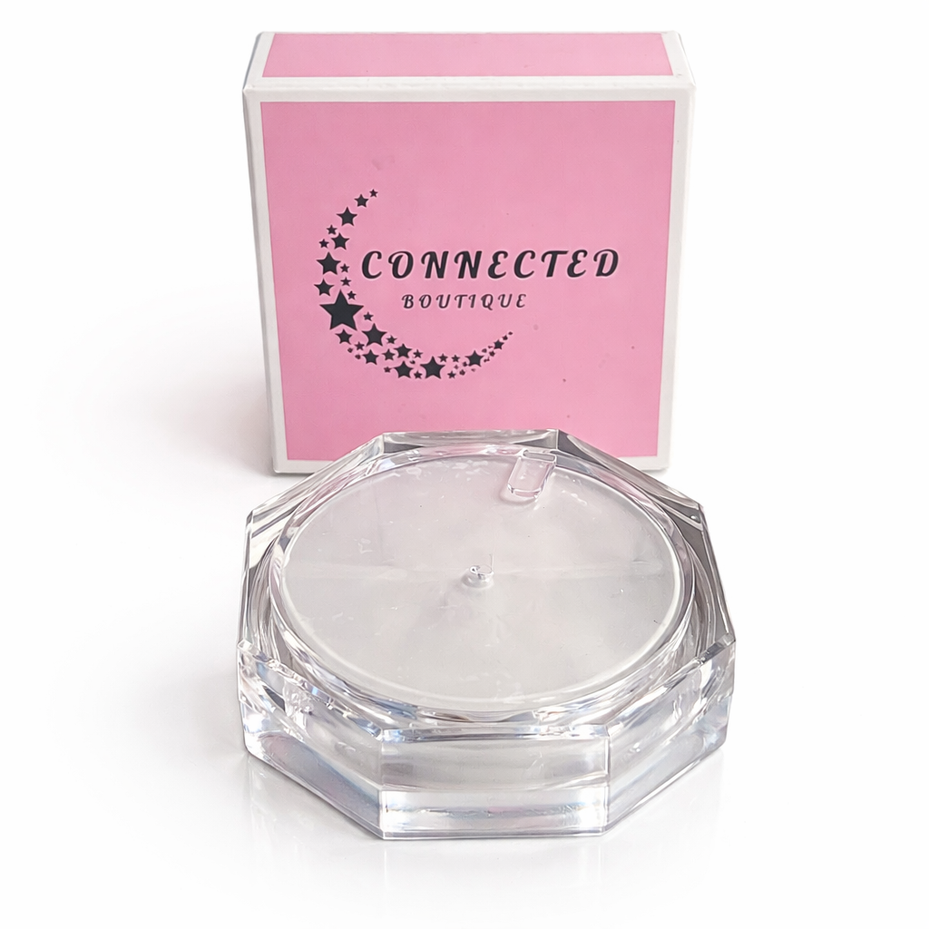 Waterproof blurring makeup setting powder container with loose finely milled translucent powder inside — view 4
