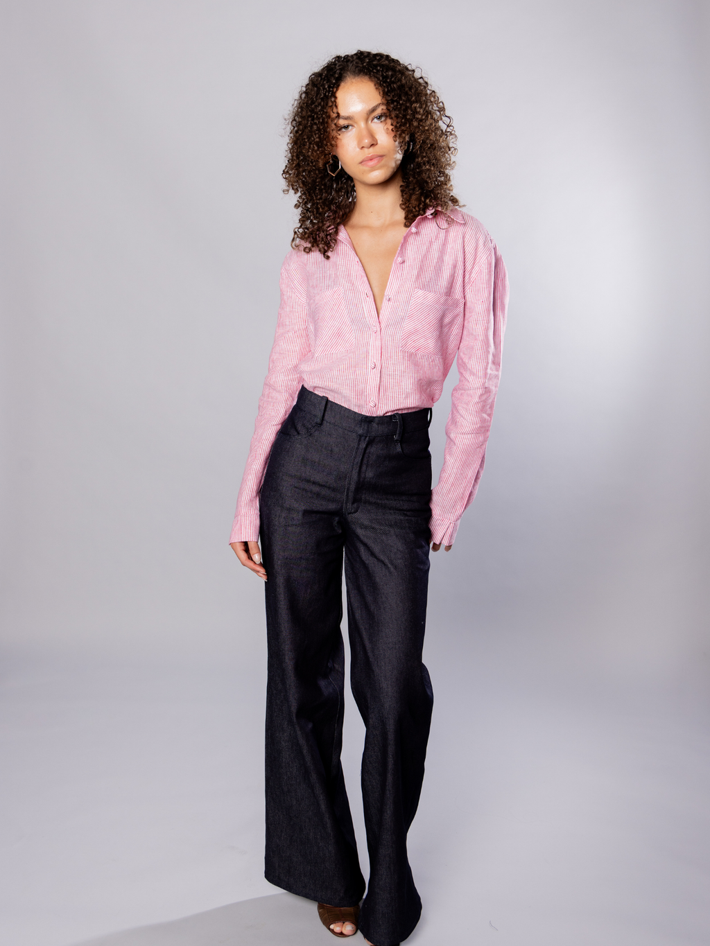Smart Denim Trouser Organic Cotton - Katharina | No More Nobody-1