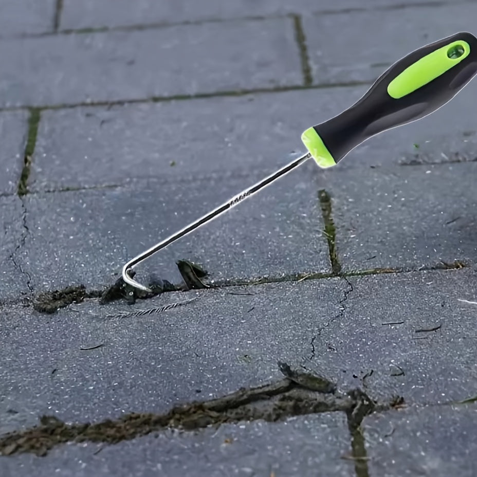U-shaped metal ground nail remover hook for extracting pegs from garden paving and turf — view 2