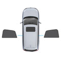 Magnetic black mesh car window shades installed on a Mazda CX-5 offering UV protection