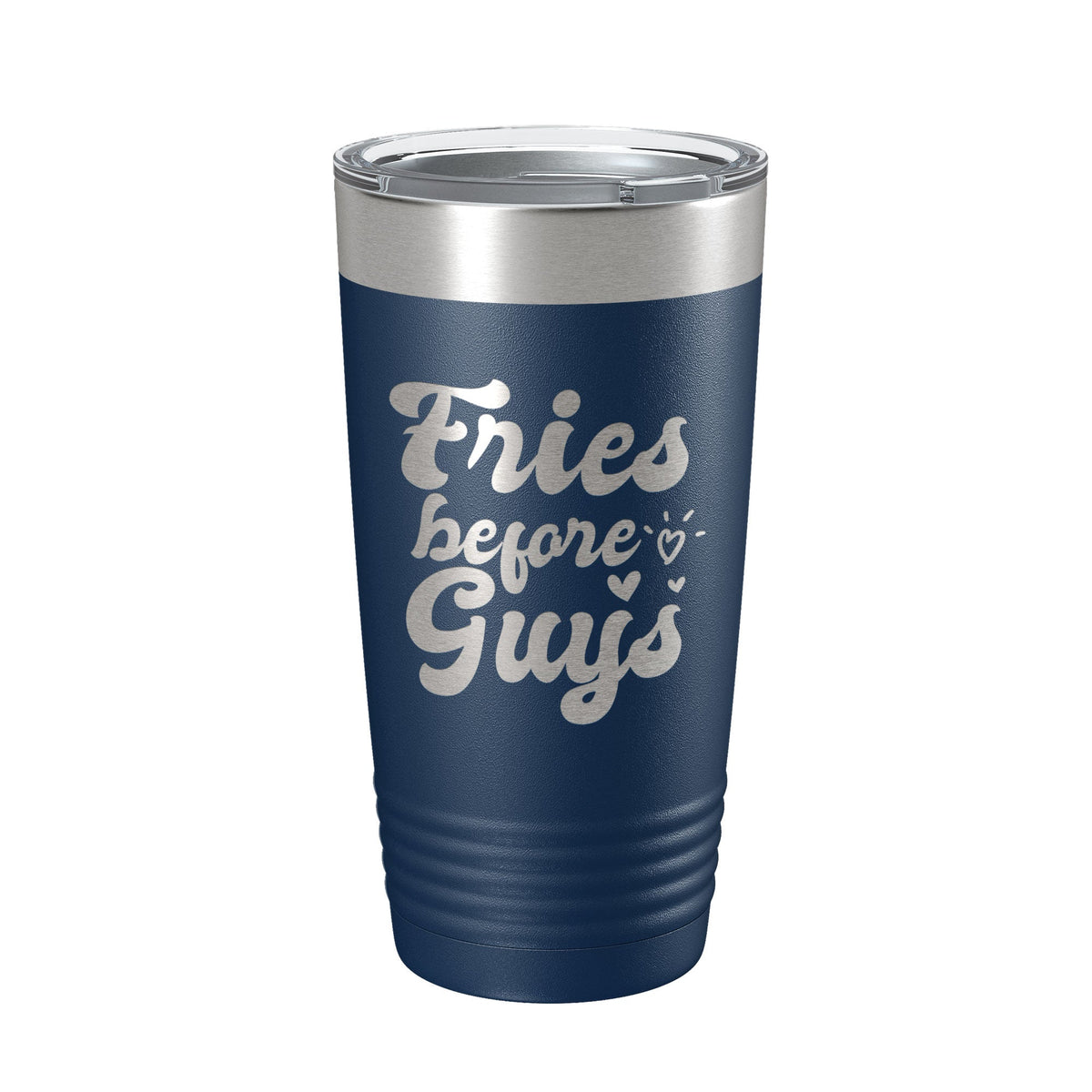 Fries Before Guys Tumbler Funny Galentine's Day Travel Mug Valentine's Single Insulated Laser Engraved Coffee Cup Retro 20 oz-2
