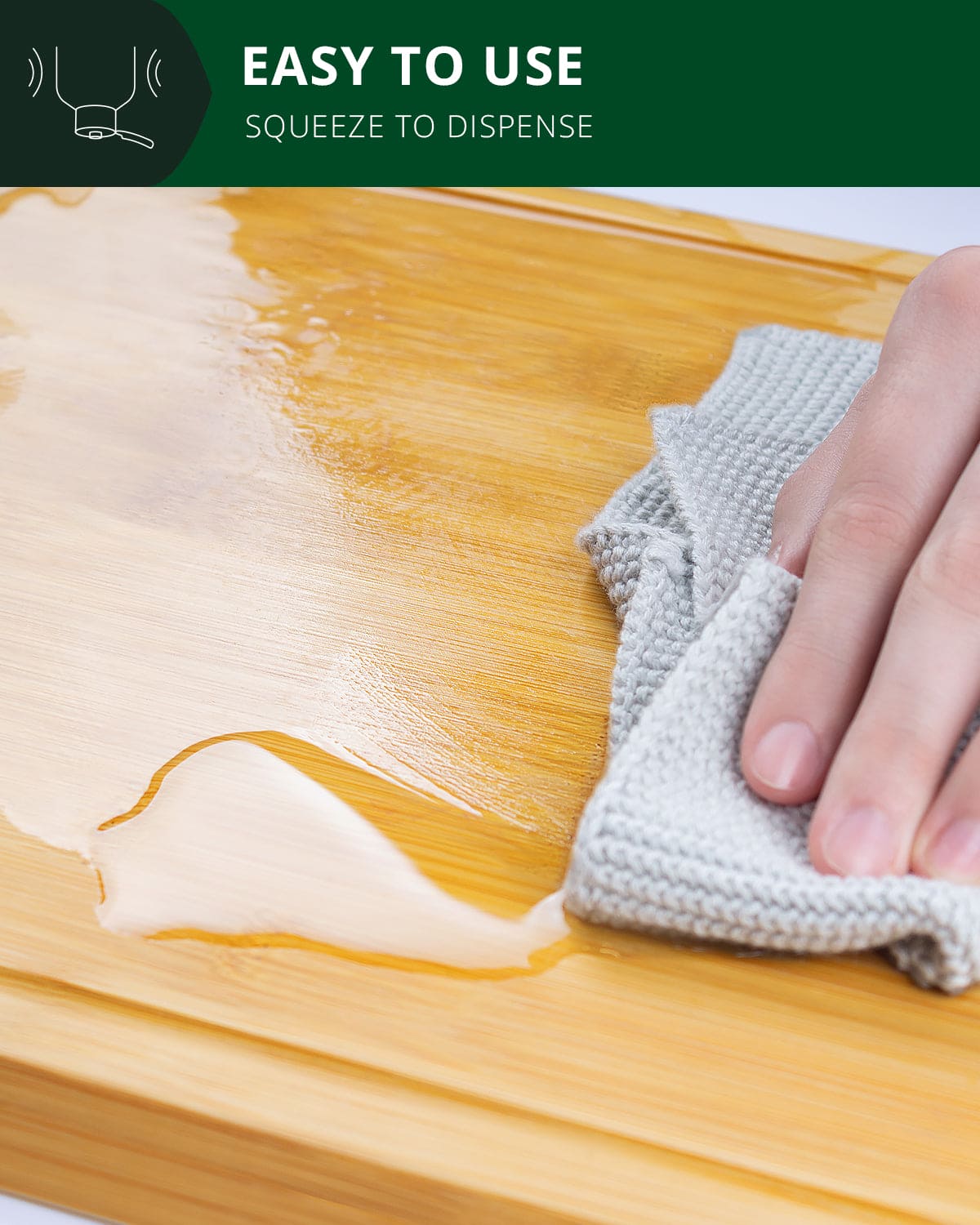 300ml bottle of food grade cutting board mineral oil by Royal Craft Wood — view 5